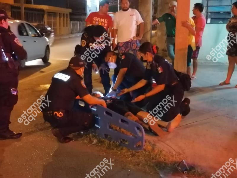 “Volcho” impacta a motociclista, en Cinco Colonias - EstamosAquí MX